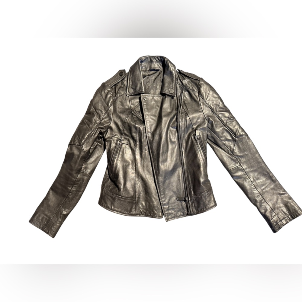Karl Lagerfeld Black Leather Jacket